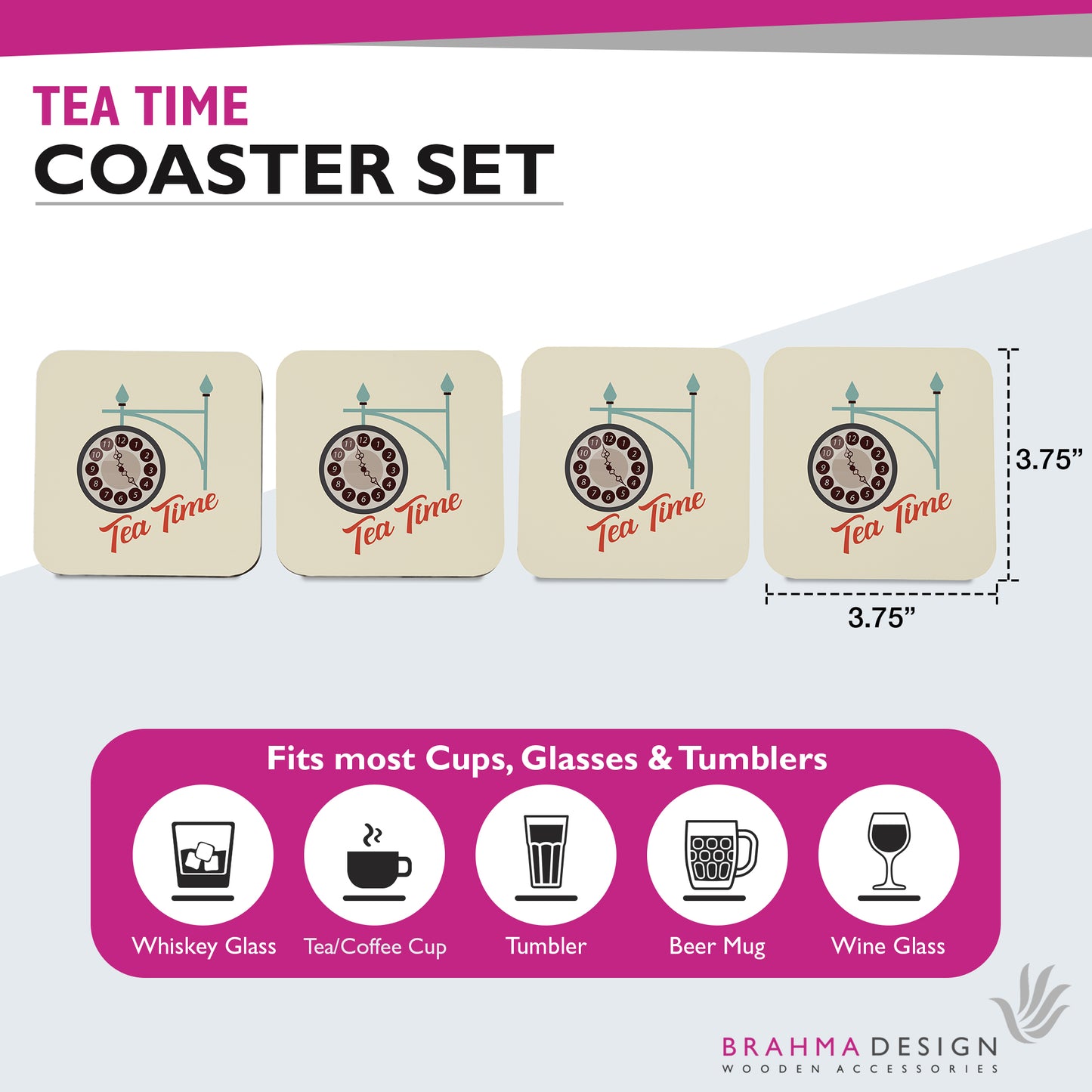 Tea Time Coaster