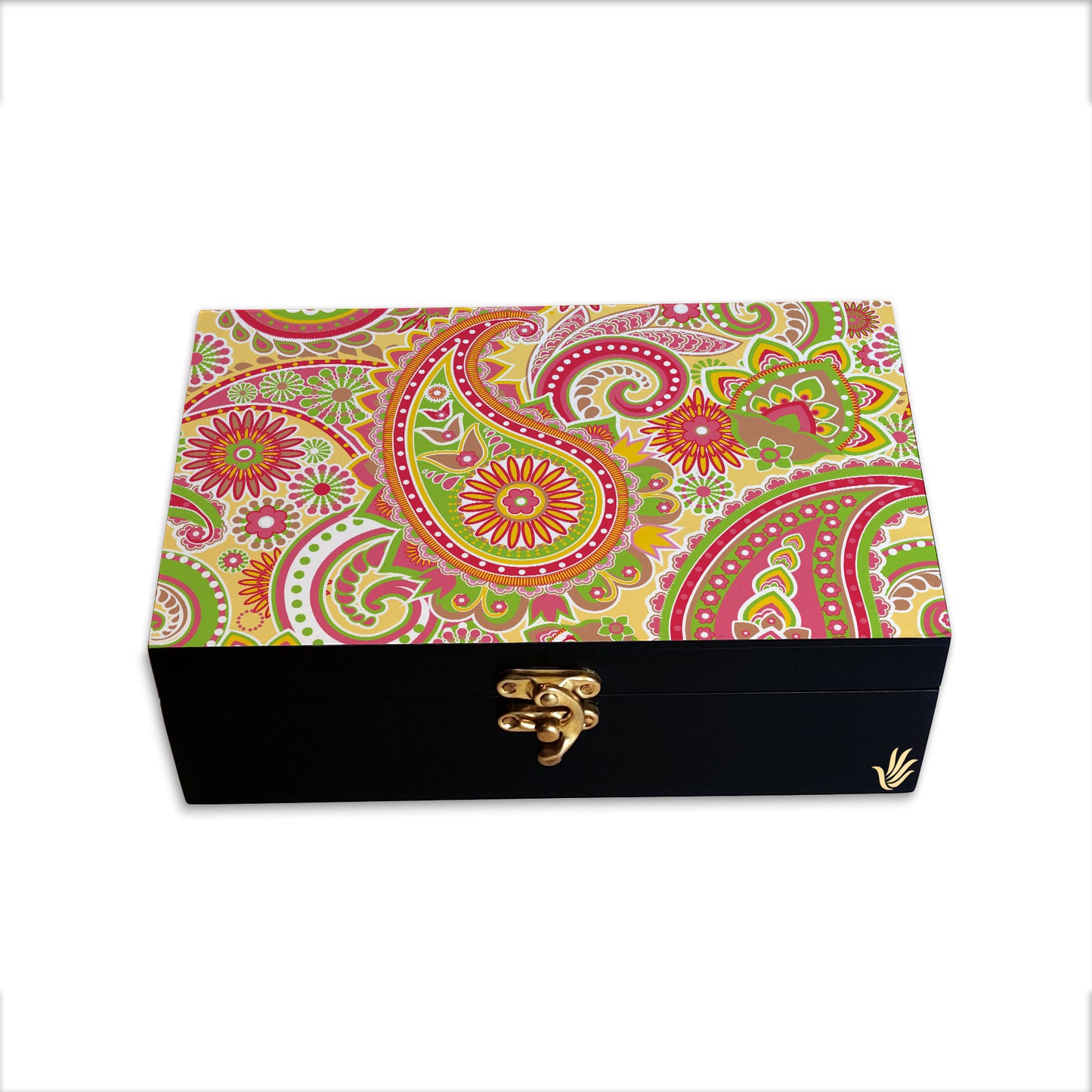 Yellow Paisley Gift Box-M