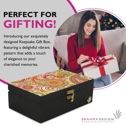 Yellow Paisley Gift Box-M