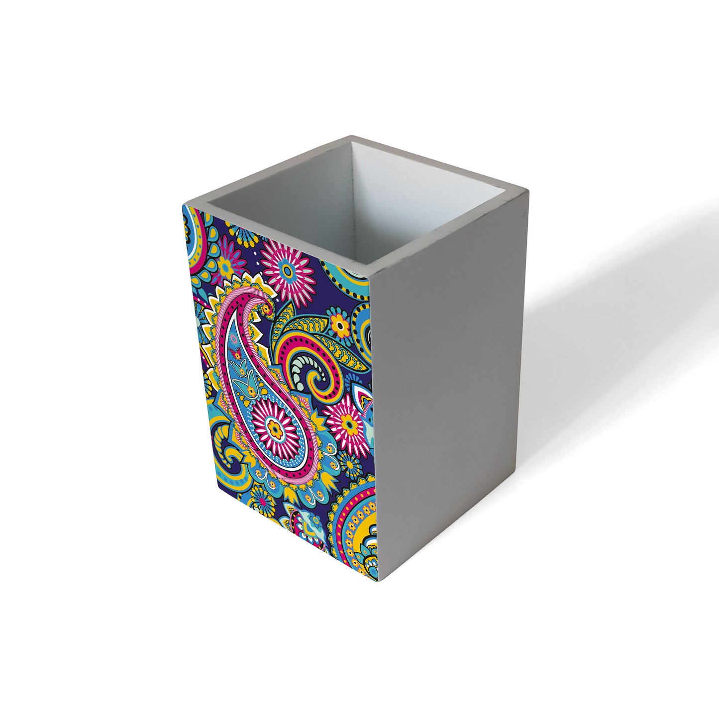 Pink Paisley Pen Stand