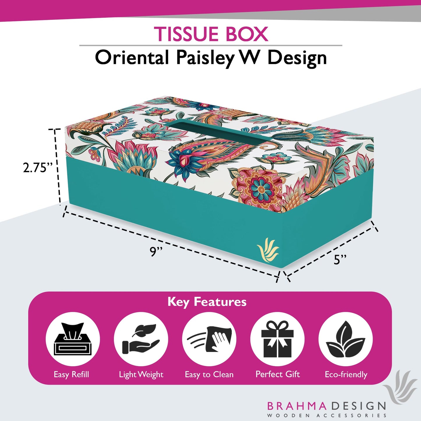 OrientPaisly Tissue Box