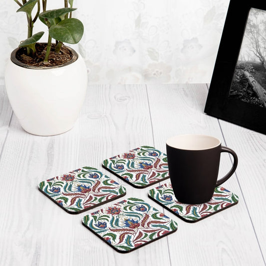 Liena Multi 4 piece Coaster Set 3.75" x 3.75"