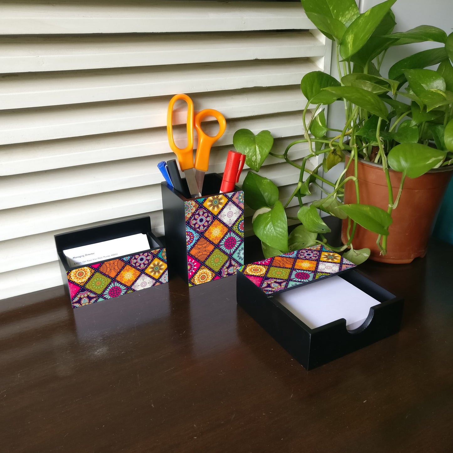 MultiMandala 3 Piece Desk Organiser