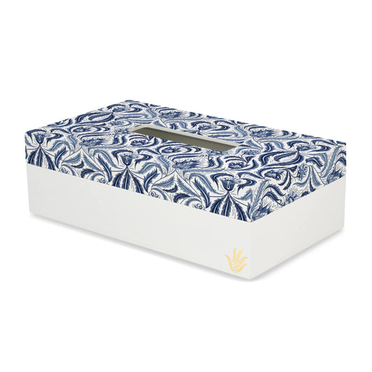 Liena Blue Tissue Box 9" x 5" x 2.75"