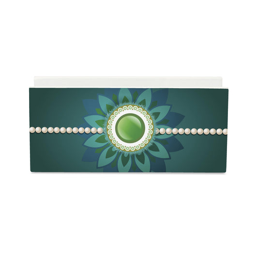 Rakhi Pearls Green Tissue Stand 1.5" x 5.5" x 2.5" - Main Image